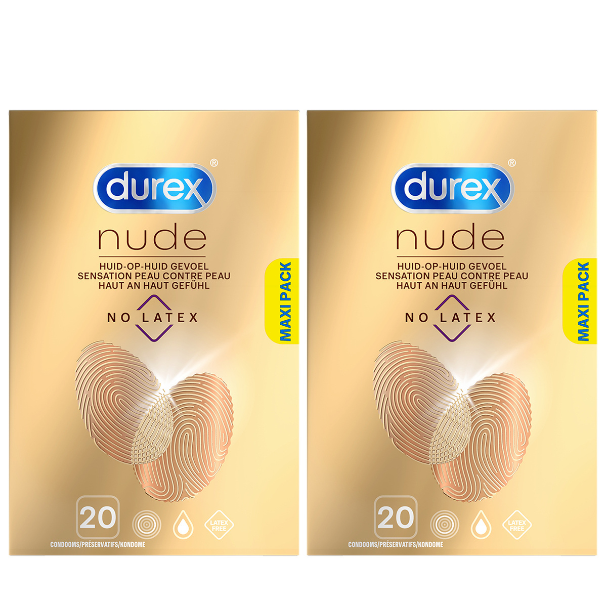 Durex Condooms Nude No Latex 20st x2