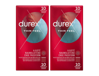 Durex Condooms Thin Feel Close Fit 10st X 2