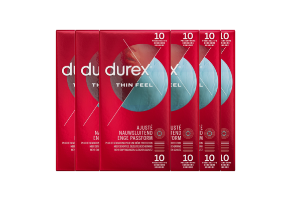 Durex Condooms Thin Feel Close Fit 10st x 6