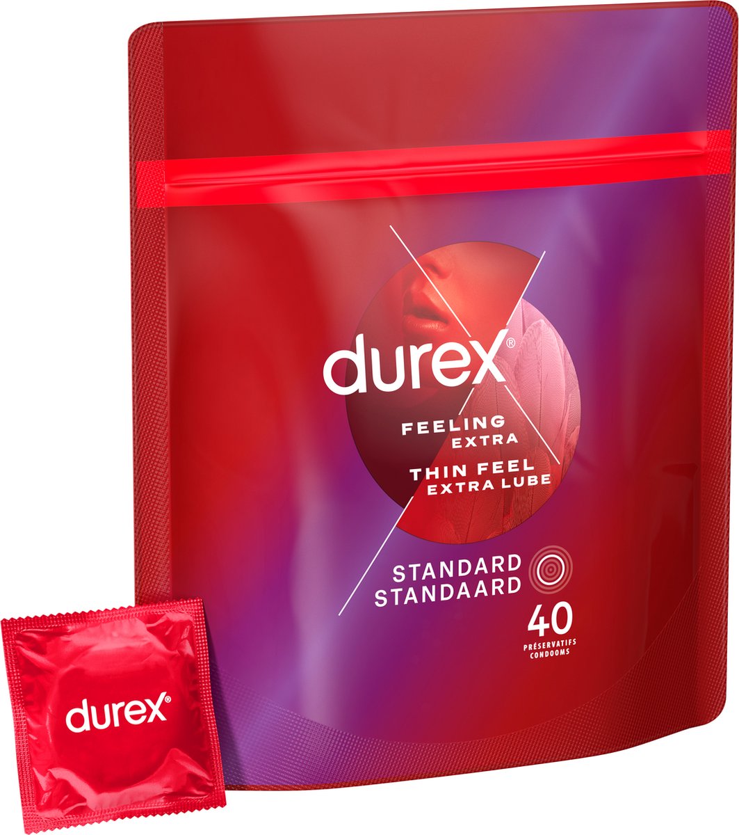 Durex Thin Feel Extra Lube x40