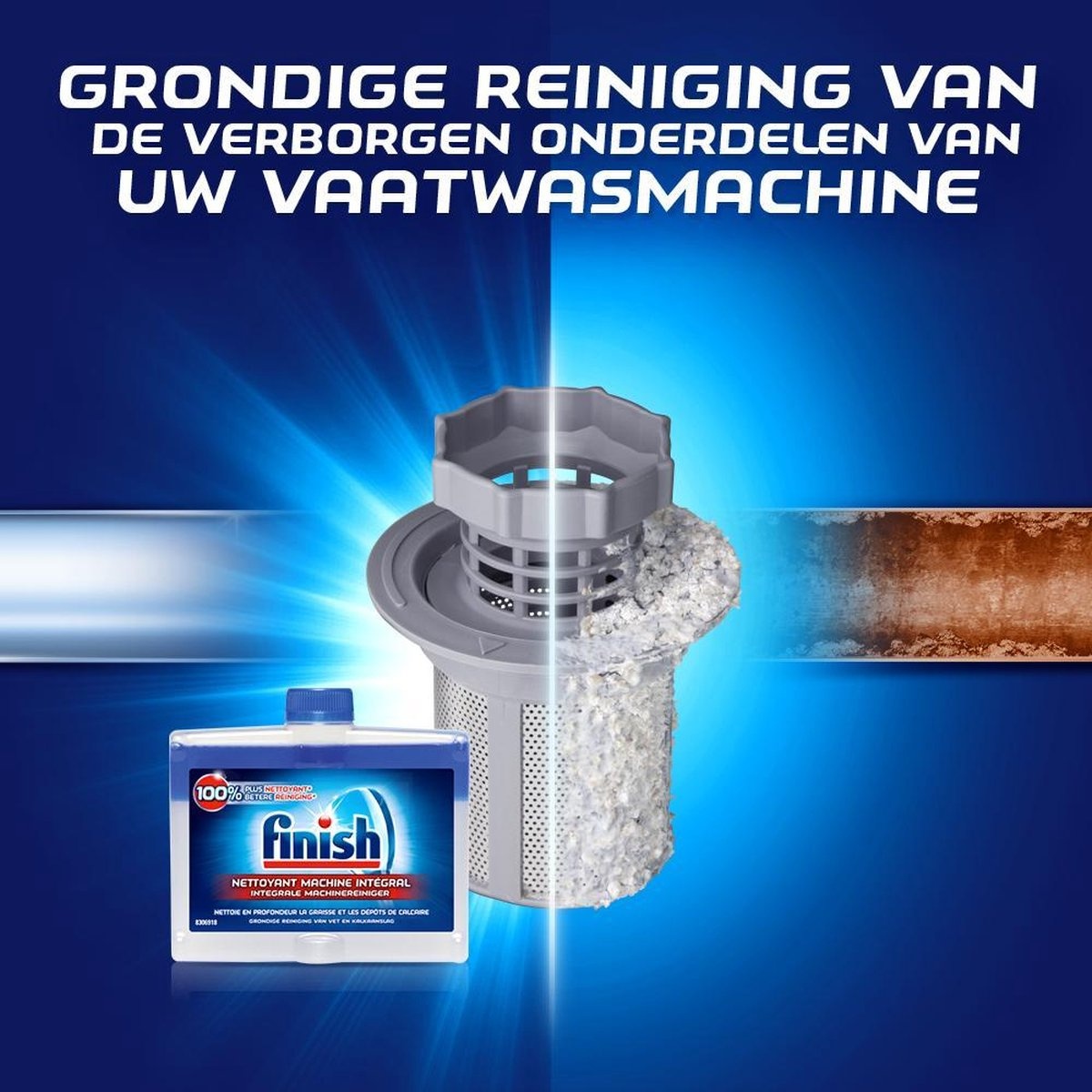 Finish Hygiene Machinereiniger Regular - 250ml - 6 Stuks - Voordeelverpakking