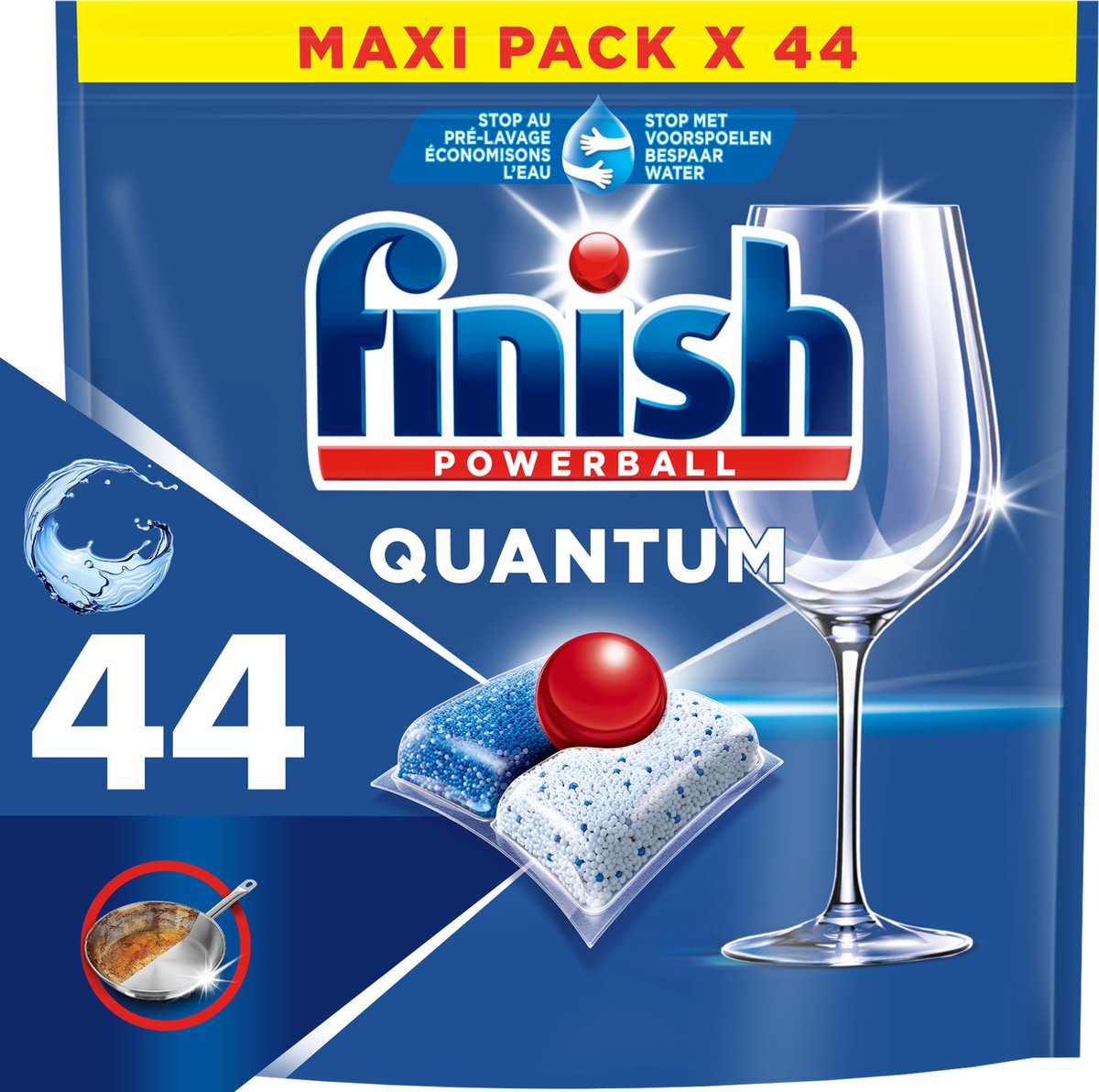 Finish Quantum All in One Regular Vaatwastabletten - 44 Capsules