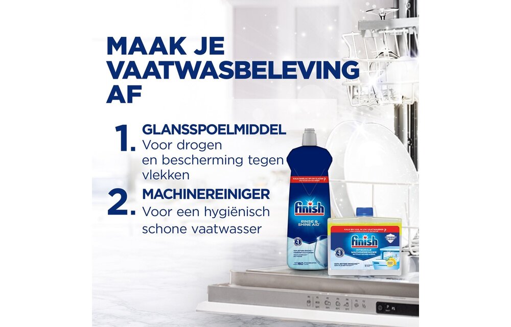 Finish Quantum All in One Vaatwastabletten Regular – 88 Capsules – 2 x 44 – Voordeelverpakking