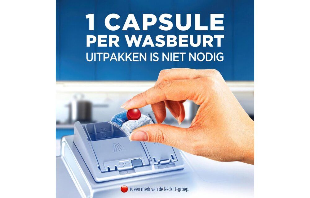 Finish Quantum All in One Vaatwastabletten Regular – 88 Capsules – 2 x 44 – Voordeelverpakking