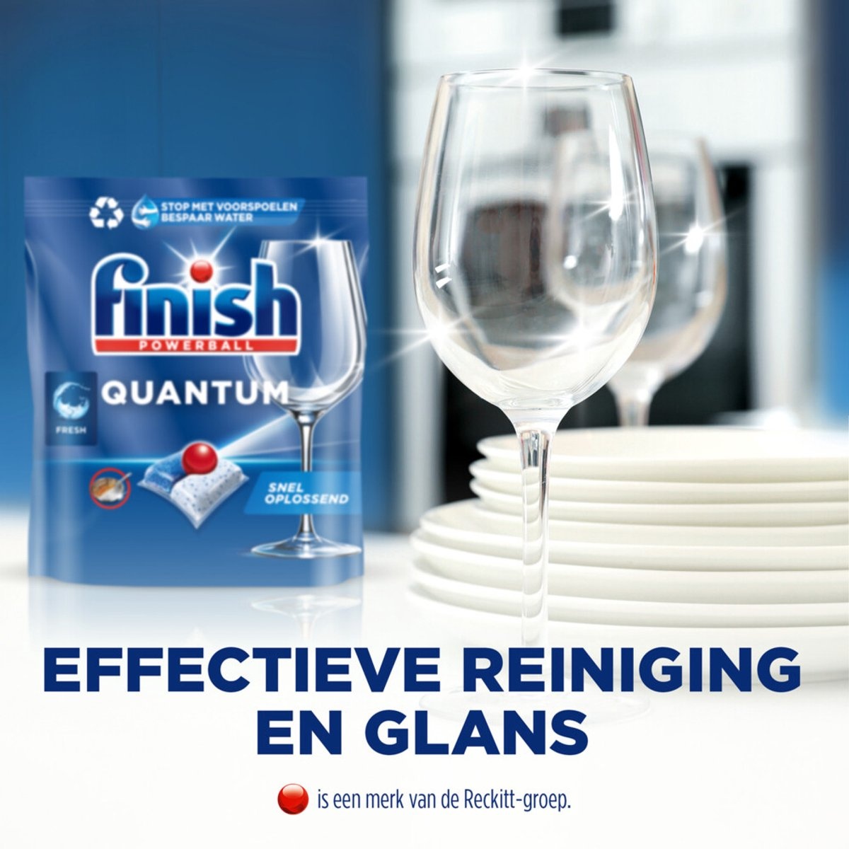 Finish Quantum All in One Vaatwastabletten Regular – 88 Capsules – 2 x 44 – Voordeelverpakking