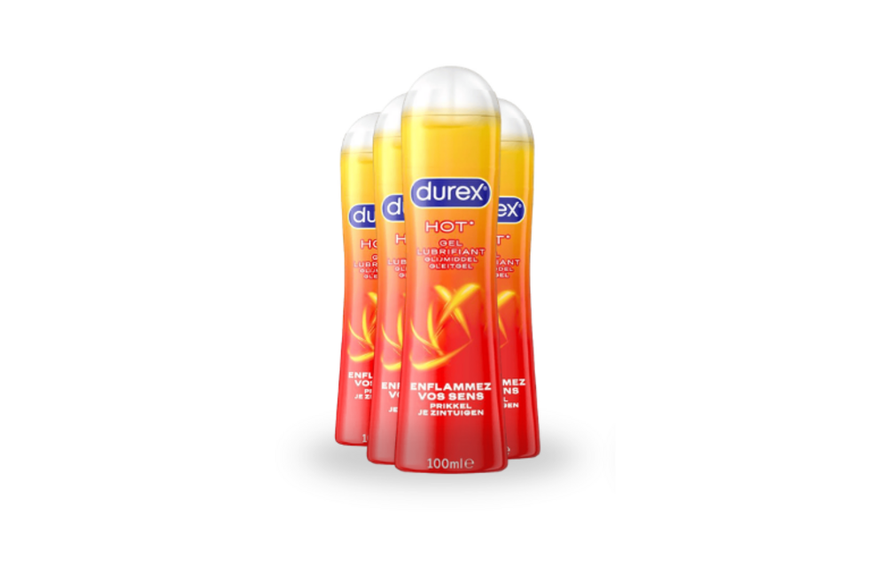 Durex Verwarmende Glijmiddel - 100 ml x4