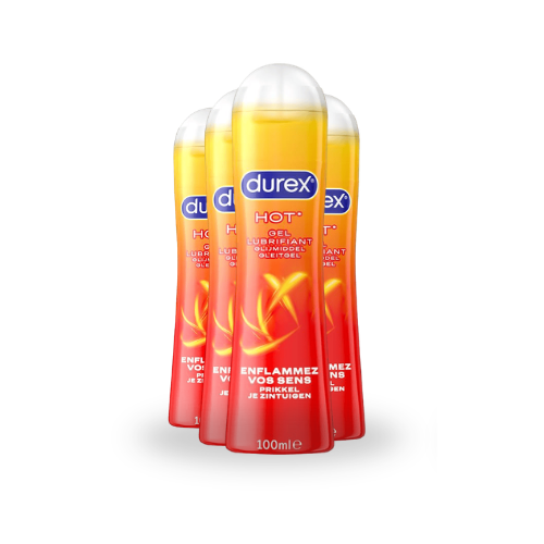 Durex Verwarmende Glijmiddel - 100 ml x4