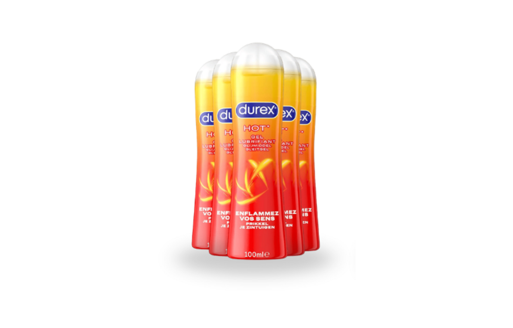 Durex Verwarmende Glijmiddel - 100 ml x5