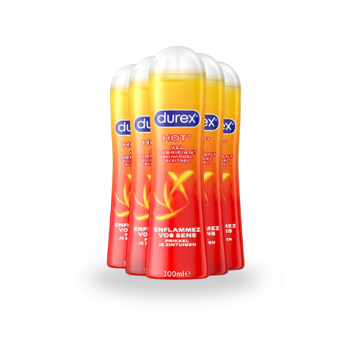 Durex Verwarmende Glijmiddel - 100 ml x5
