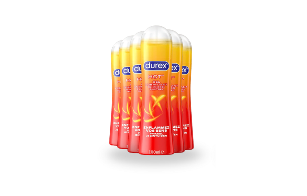 Durex Verwarmende Glijmiddel - 100 ml x6