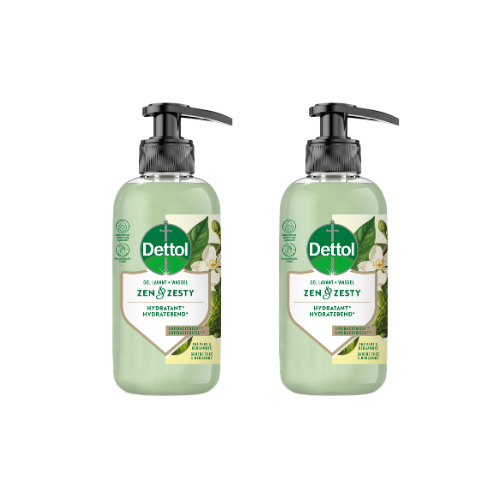 Dettol Handzeep – Antibacterieel – Zen & Zesty – Groene Thee & Bergamot – 300 ml x2