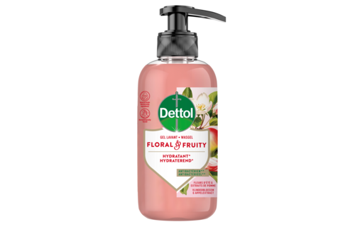Dettol Handzeep - Antibacterieel - Floral & Fruity - Vlinderbloesem & Appelextract - 300ml x4