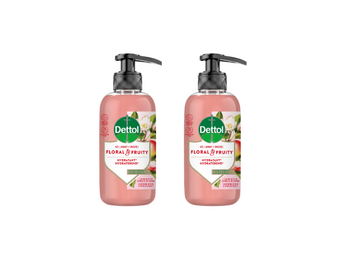 Dettol Handzeep - Antibacterieel - Floral & Fruity - Vlinderbloesem & Appelextract - 300ml x2