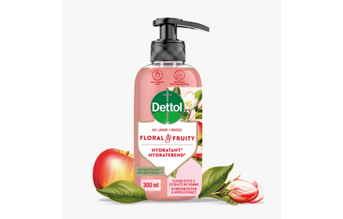Dettol Handzeep - Antibacterieel - Floral & Fruity - Vlinderbloesem & Appelextract - 300ml x2