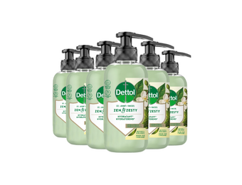 Dettol Handzeep – Antibacterieel – Zen & Zesty – Groene Thee & Bergamot – 300 ml x6