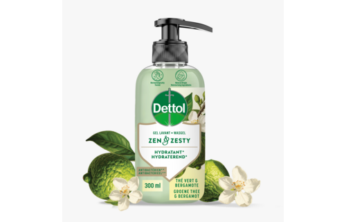Dettol Handzeep – Antibacterieel – Zen & Zesty – Groene Thee & Bergamot – 300 ml x5