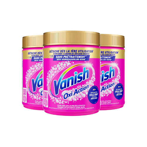 Vanish Pink Laundry Booster Powder 480g x3