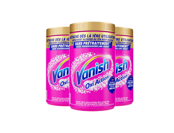 Vanish Oxi Action Vlekverwijderaar Poeder Color – 3x 1,45 kg – 4,35 kg – Voordeelverpakking