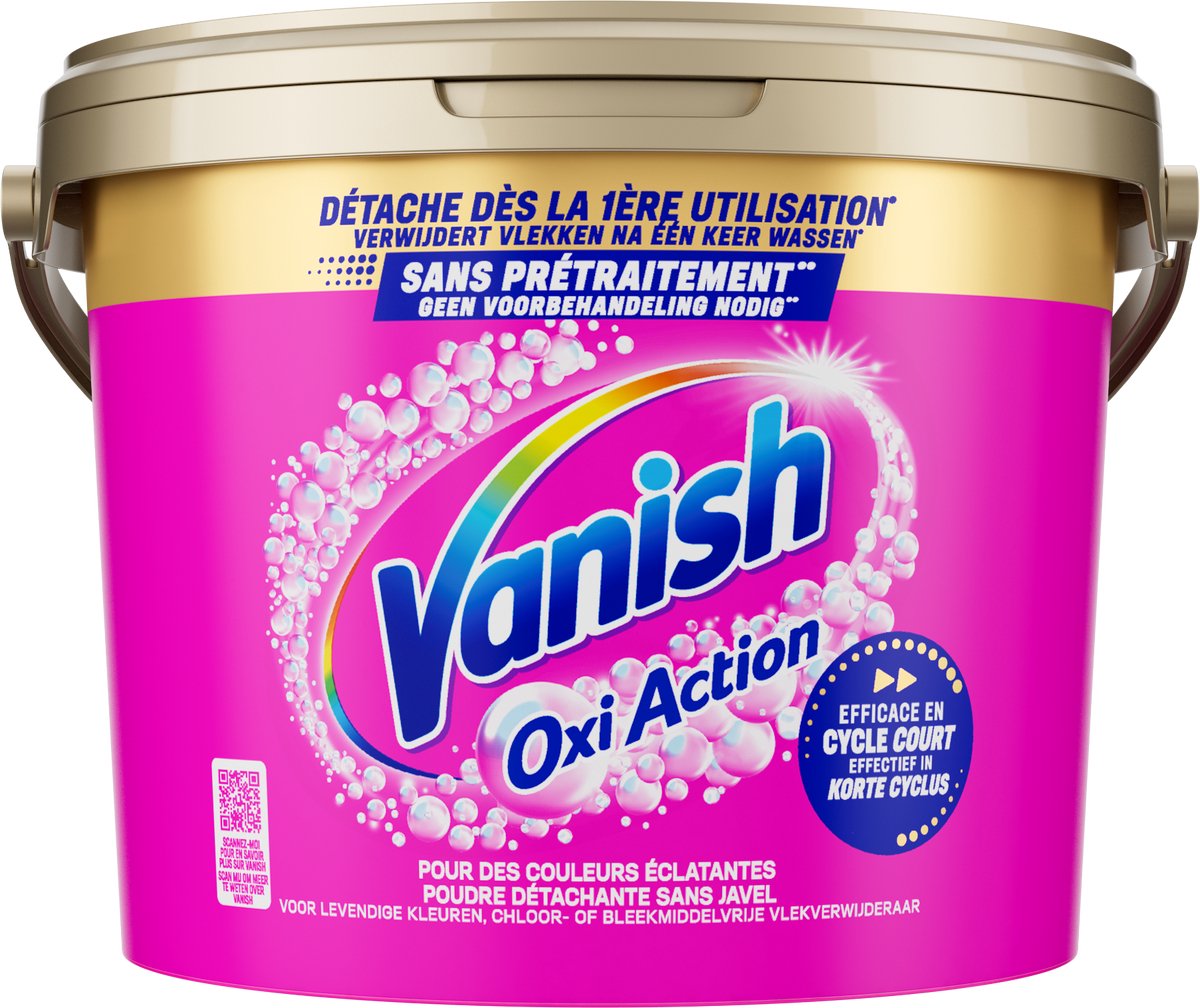 Vanish Oxi Action Vlekverwijderaar Poeder Color – 2,7 kg – Voor Gekleurde Was
