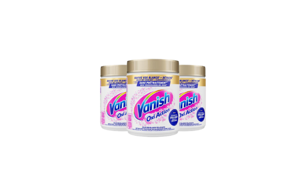 Vanish Oxi Action Vlekverwijderaar Poeder White – 3x 480 g – 1,44 kg – Voordeelverpakking