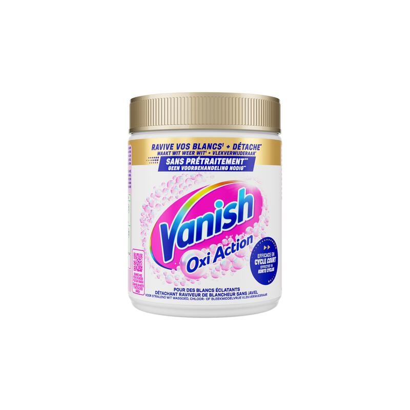 Vanish Oxi Action Vlekverwijderaar Poeder White – 480 g – Voor Witte Was