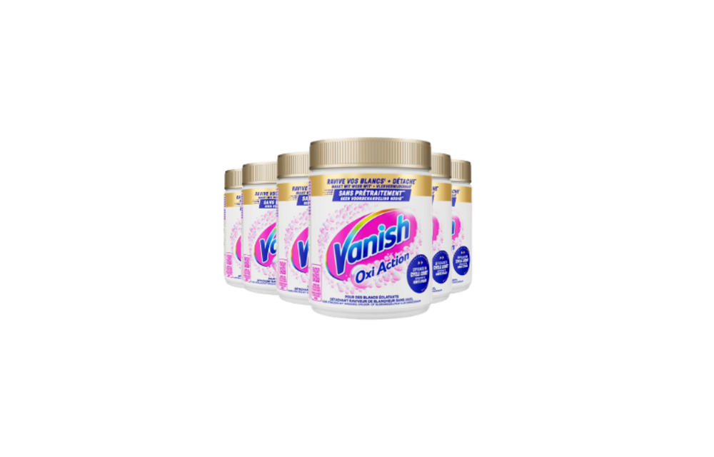 Vanish Oxi Action Vlekverwijderaar Poeder White – 6x 480 g – 2,88 kg – Voordeelverpakking