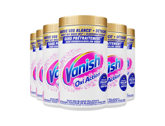Vanish Oxi Action Vlekverwijderaar Poeder White – 6x 1,445 kg – 8,67 kg – Voordeelverpakking