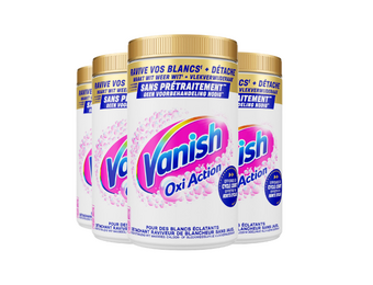 Vanish Oxi Action Vlekverwijderaar Poeder White – 4x 1,445 kg – 5,78 kg – Voordeelverpakking