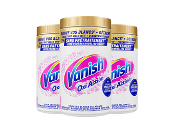 Vanish Oxi Action Vlekverwijderaar Poeder White – 3x 1,445 kg – 4,335 kg – Voordeelverpakking