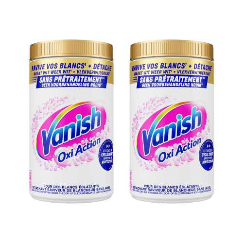 Vanish Oxi Action Vlekverwijderaar Poeder White – 2x 1,445 kg – 2,89 kg – Voordeelverpakking