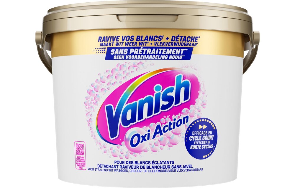 Vanish Oxi Action Vlekverwijderaar Poeder White – 2,7 kg – Voor Witte Was