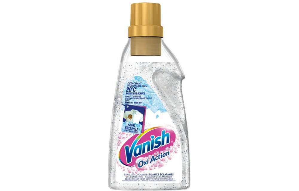 Vanish Oxi Action Vlekverwijderaar Gel White – 750 ml – Voor Witte Was