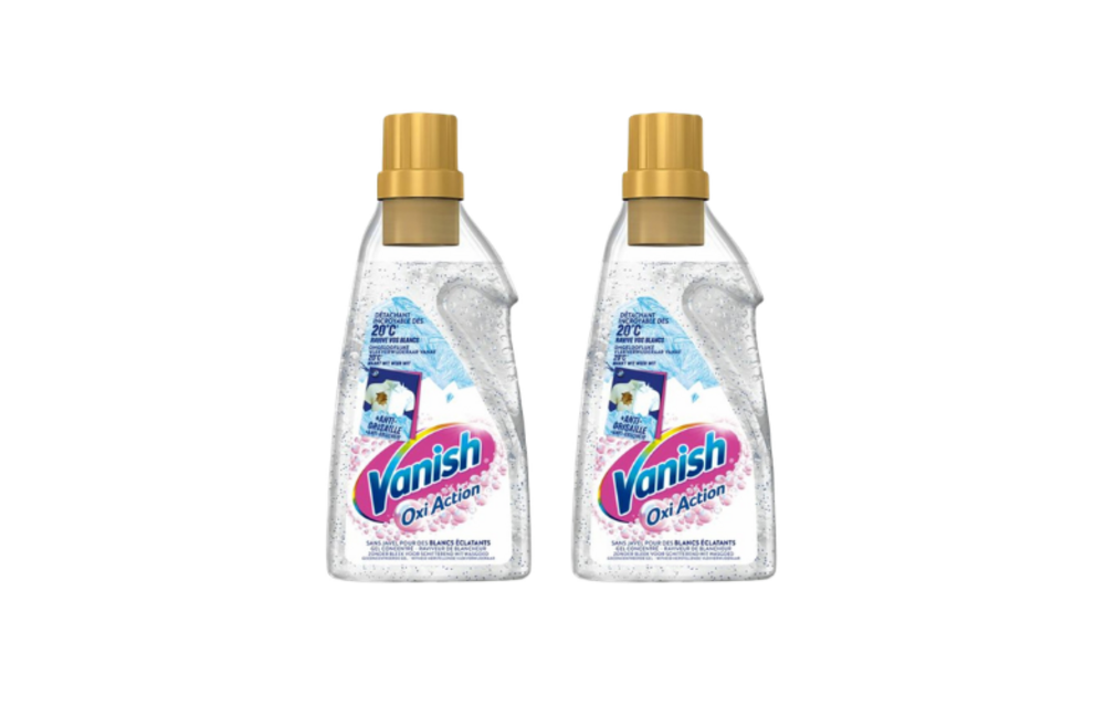 Vanish Oxi Action Vlekverwijderaar Gel White – 2x 750 ml – 1,5 Liter – Voordeelverpakking