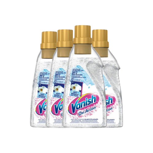 Vanish Oxi Action Vlekverwijderaar Gel White – 4x 750 ml – 3 Liter – Voordeelverpakking