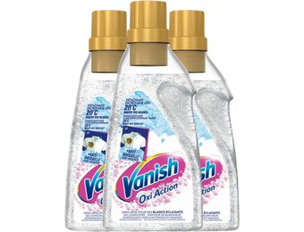 Vanish Oxi Action Vlekverwijderaar Gel White – 3x 750 ml – 2,25 Liter – Voordeelverpakking