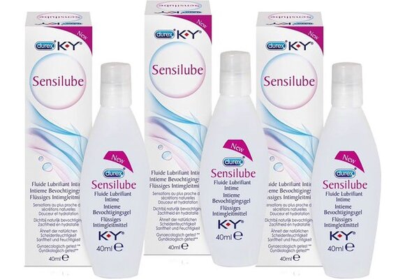 Durex Sensilube Glijmiddel Waterbasis - 40 ml x3