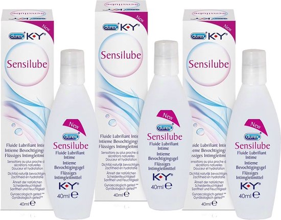 Durex Sensilube Glijmiddel Waterbasis - 40 ml x3