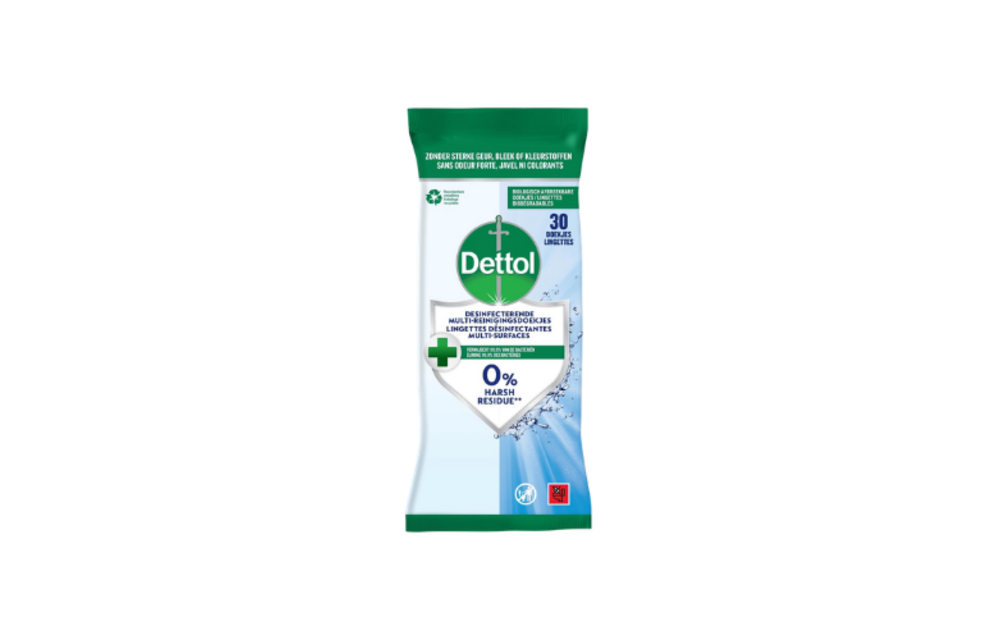 Dettol Desinfecterende Reinigingsdoekjes Cleanser - 30 stuks