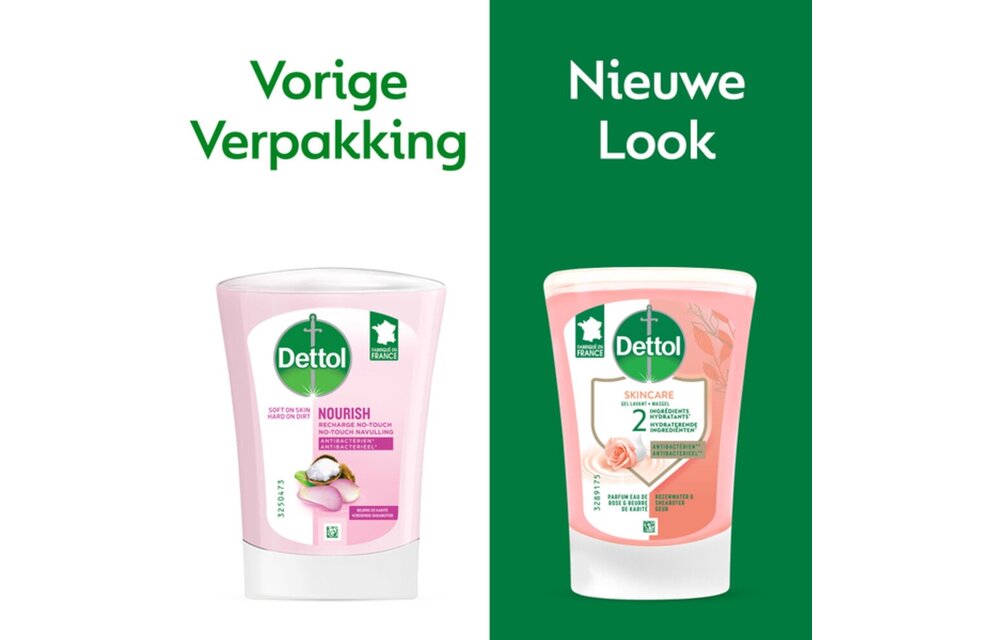 Automatische Zeepdispenser No Touch 2x250ml Handzeep No Touch Navulling - Sheabutter