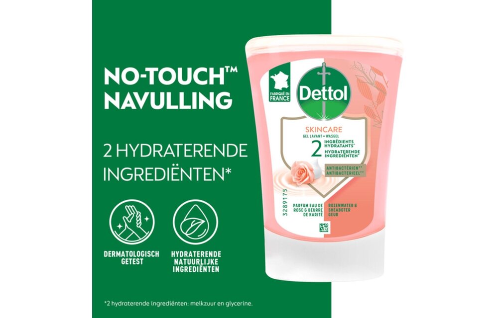 Automatische Zeepdispenser No Touch 2x250ml Handzeep No Touch Navulling - Sheabutter