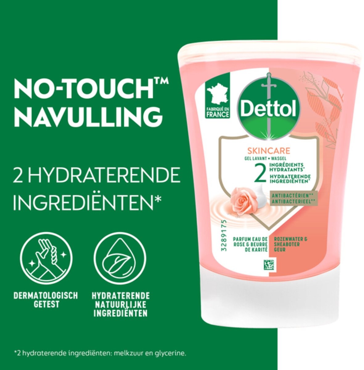 Automatische Zeepdispenser No Touch 2x250ml Handzeep No Touch Navulling - Sheabutter