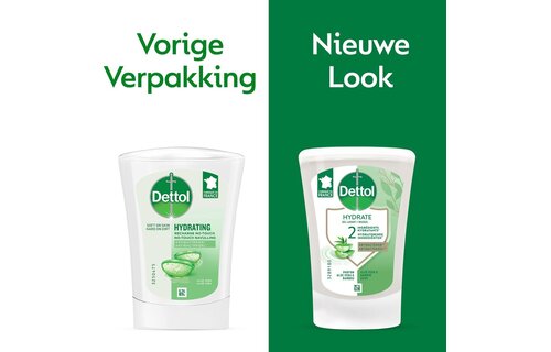 Dettol Handzeep Automatische Zeepdispender No Touch met navulluing Hydraterende Aloë Vera + Dettol Handzeep No Touch Navulling - Aloe Vera - 250ml