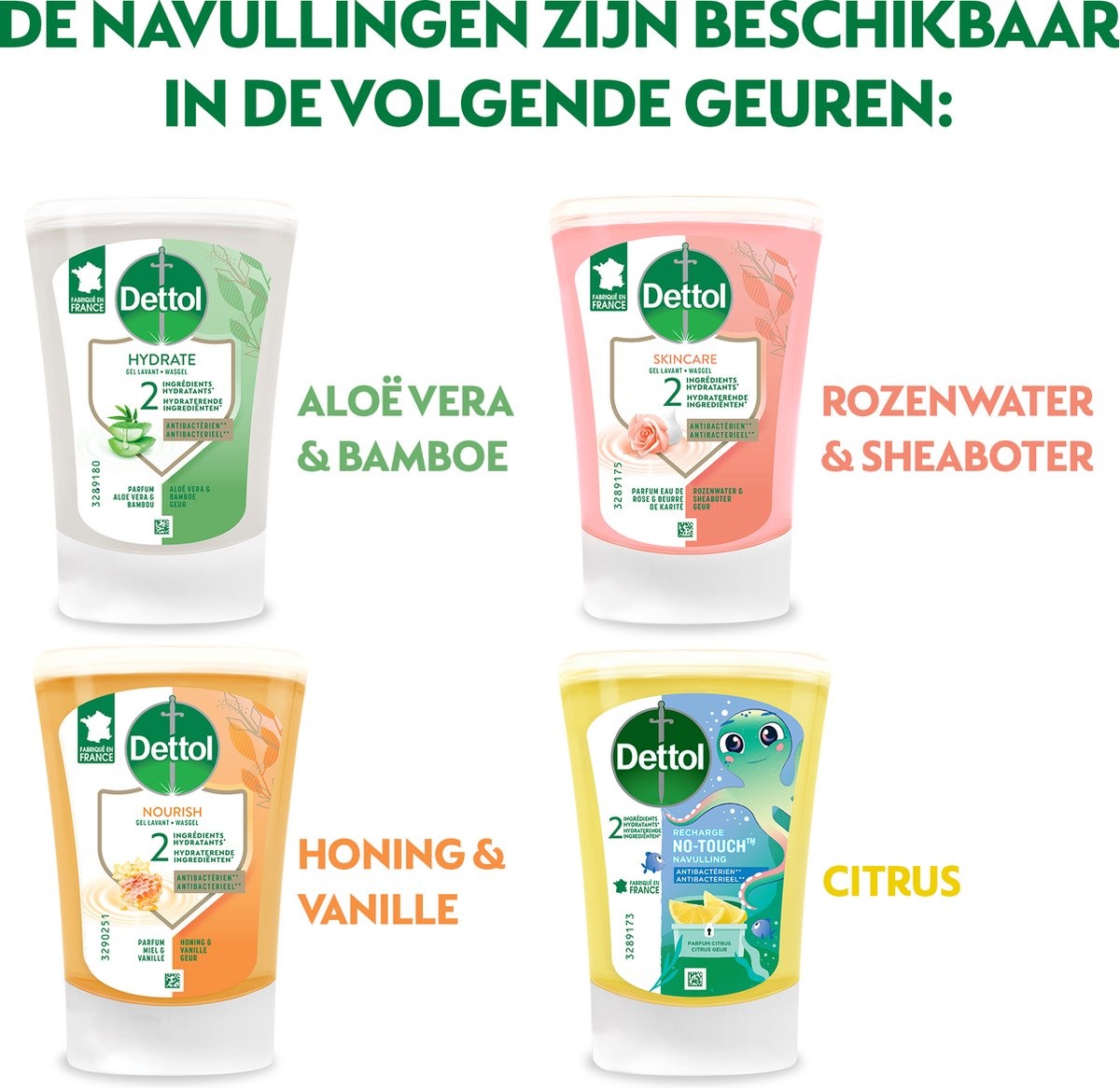 Dettol Handzeep Automatische Zeepdispender No Touch met navulluing Hydraterende Aloë Vera + Dettol Handzeep No Touch Navulling - Aloe Vera - 250ml