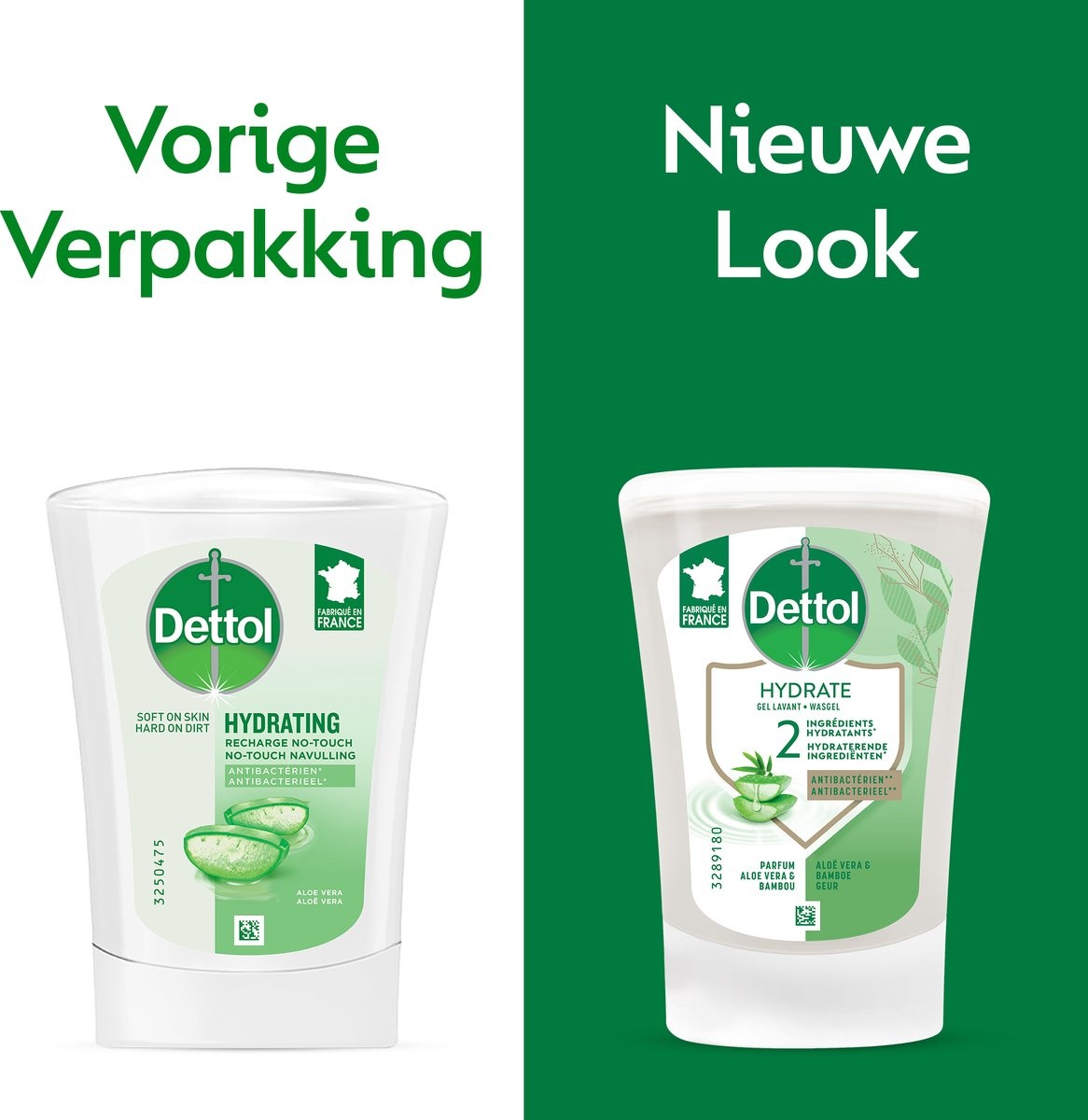 Dettol Handzeep Automatische Zeepdispender No Touch met navulluing Hydraterende Aloë Vera + Dettol Handzeep No Touch Navulling - Aloe Vera - 250ml