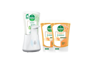 No Touch Kit Aloe Vera - 2 x Dettol No-Touch Refill Extra Care Honey Sheabutter 250ML - Voordeelpakket