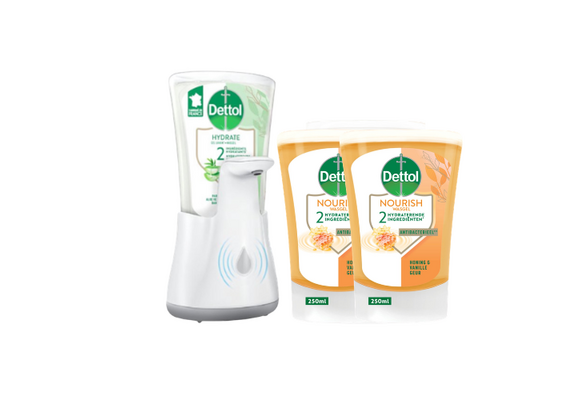No Touch Kit Aloe Vera - 2 x Dettol No-Touch Refill Extra Care Honey Sheabutter 250ML  - Voordeelpakket