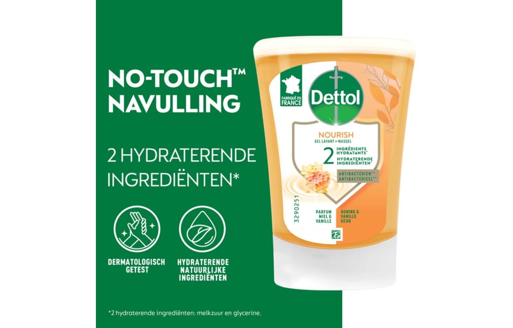 No Touch Kit Aloe Vera - 2 x Dettol No-Touch Refill Extra Care Honey Sheabutter 250ML - Voordeelpakket
