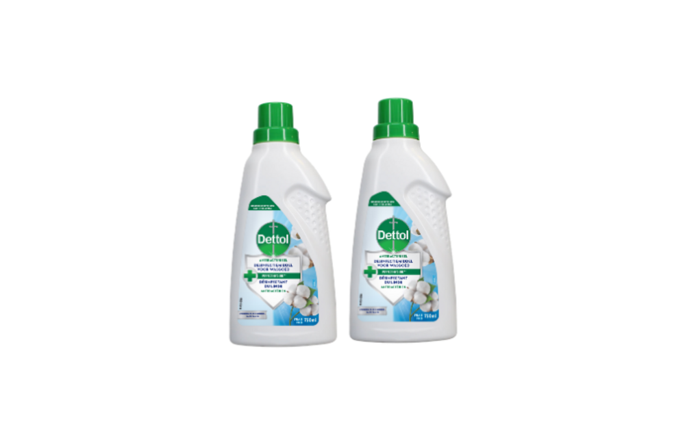 Dettol Antibacterieel Desinfectiemiddel voor Wasgoed – 2x 750 ml – 1,5 Liter – Wasmiddeltoevoeging