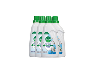 Dettol Antibacterieel Desinfectiemiddel voor Wasgoed – 4x 750 ml – 3 Liter – Wasmiddeltoevoeging