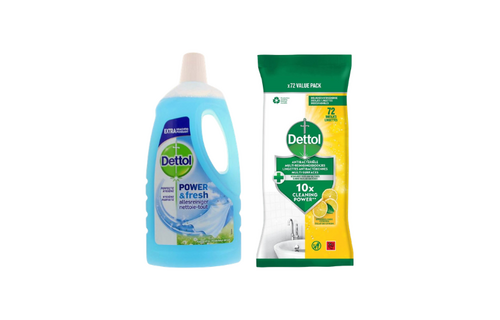 Dettol - 72 stuks Schoonmaakdoekjes - Citrus - 1L Allesreiniger - Katoenfris - Voordeelverpakking